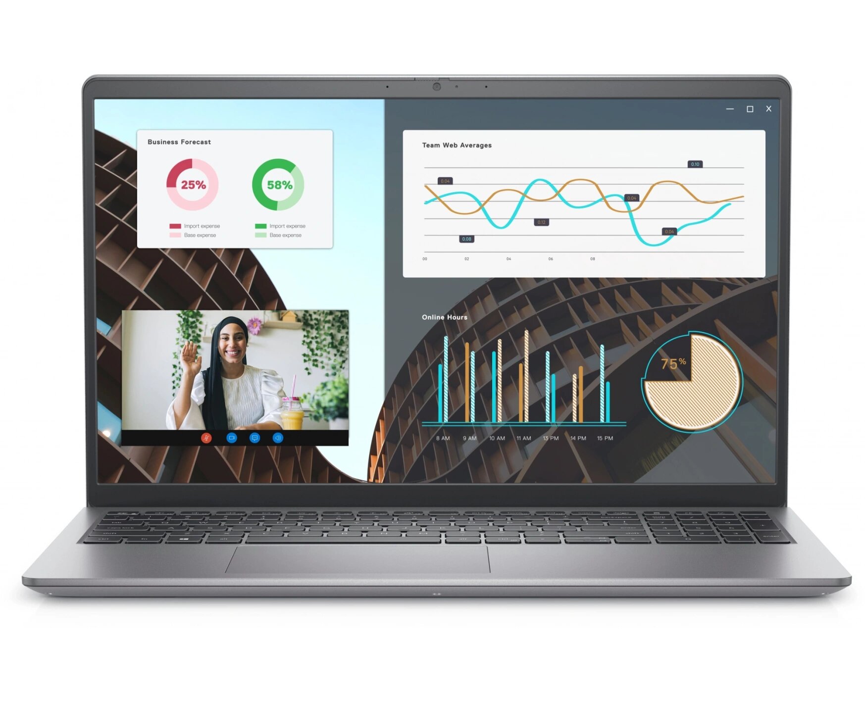 Ноутбук Dell Vostro, 15", Intel Core i5, 8GB, 512GB SSD, матовый экран, черный