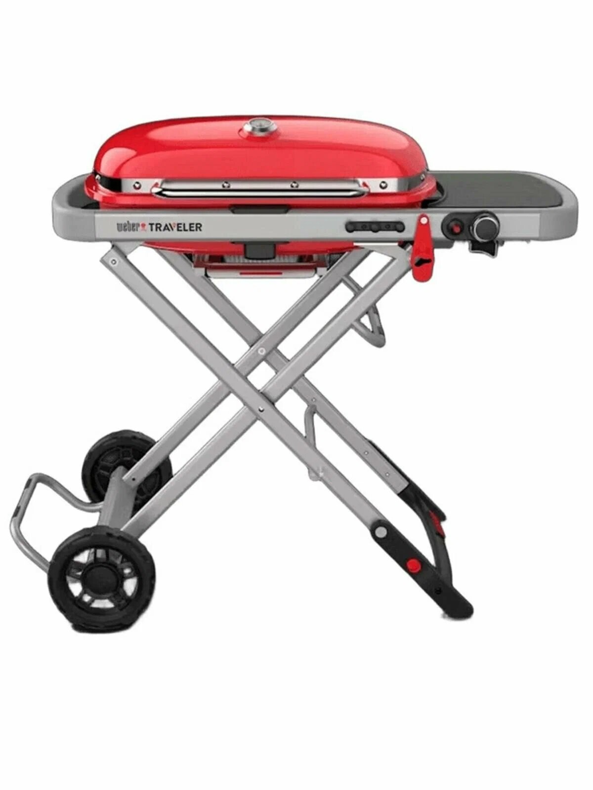 Гриль Weber Traveler red 58.4 х 110.8 х 94.5 см красный цвет эмали