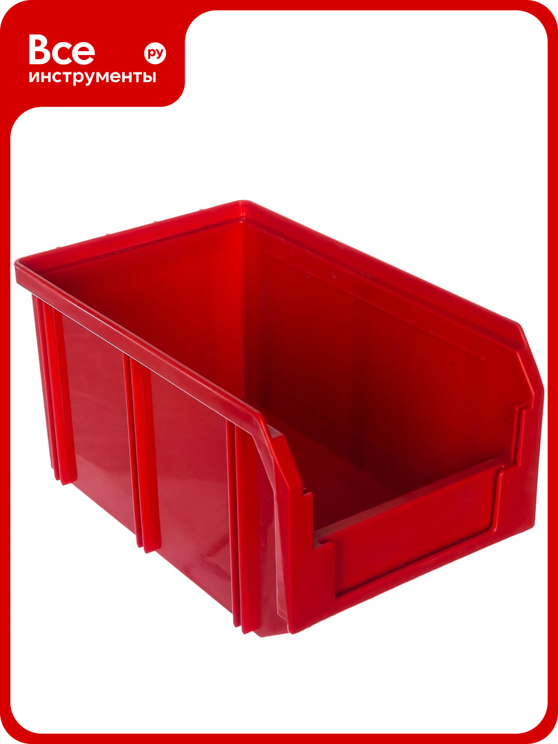 Пластиковый ящик Стелла-техник 234х149х120мм 38 литра V-2-красный