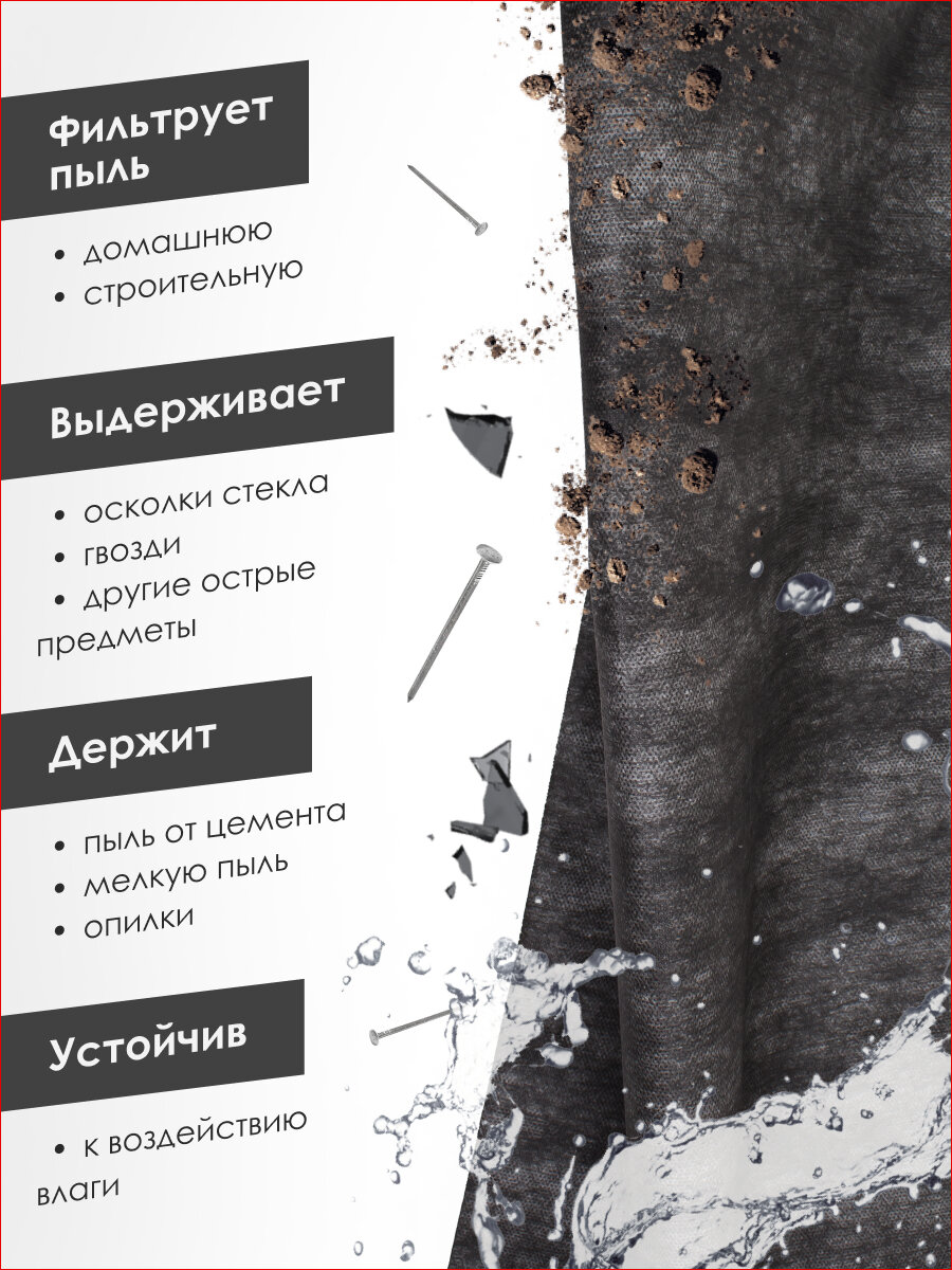 Мешки PRO 5 шт. для пылесоса PIT PVC 20 C, 15-C PVC20-C, EPPVC20-C/27, C/27м — фото 1