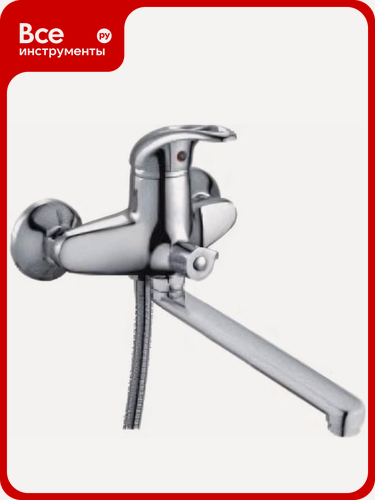 Изображение товара Смеситель для ванны и умывальника FRAP 40к F2202 с поворотным изливом, однорычажный, латунный, хромированный, современны