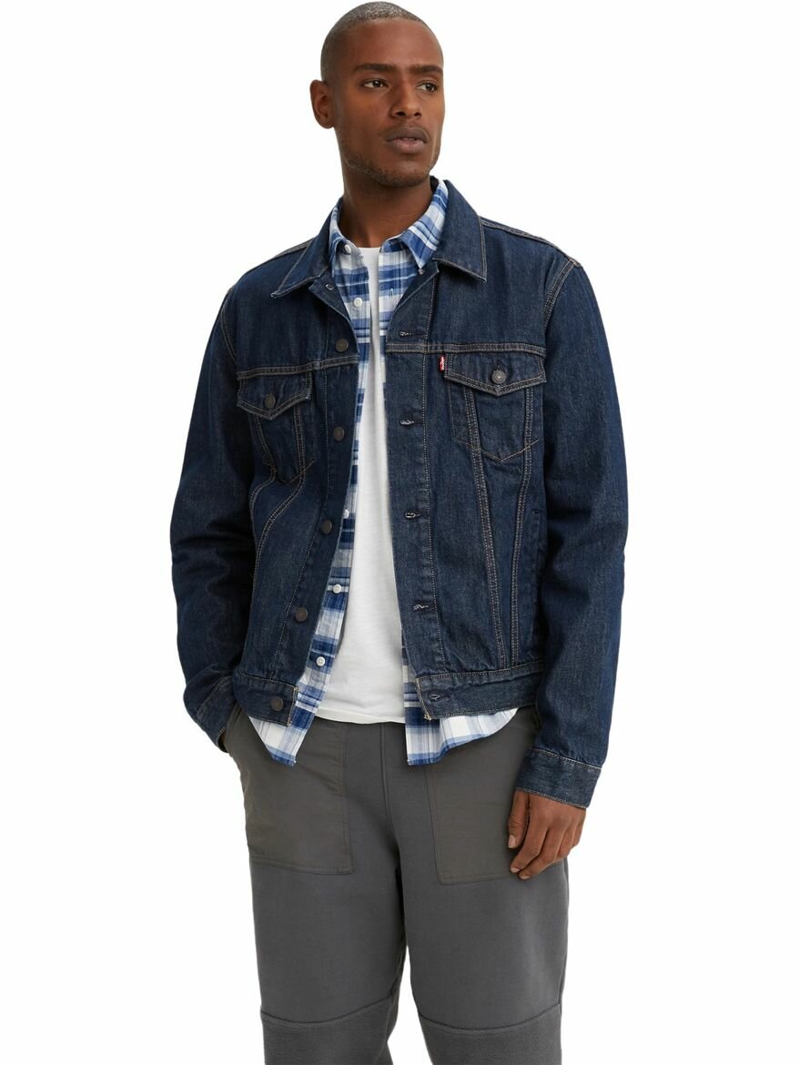 Куртка джинсовая Levi's Men The Trucker Jacket, размер S, синий