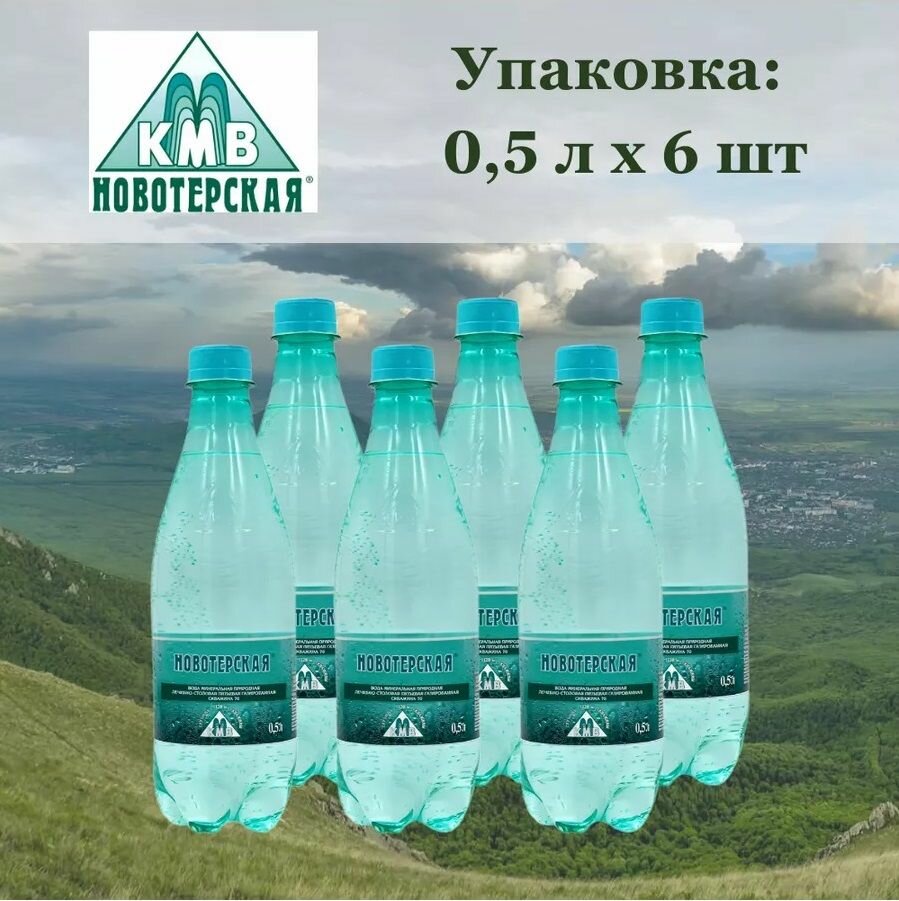 Вода Минеральная Газированная Новотерская Целебная