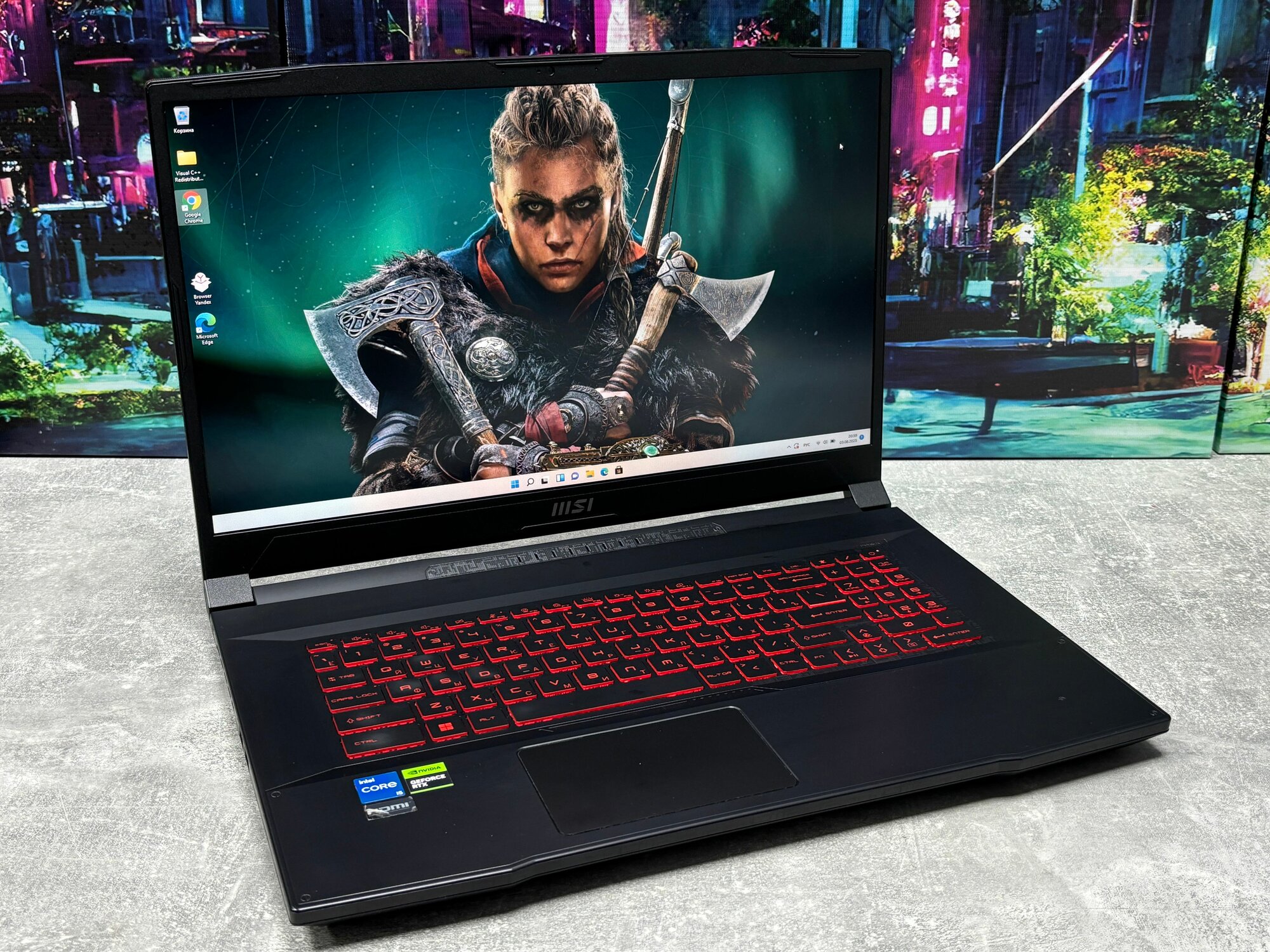 Ноутбук Msi Katana 17, Intel Core i5-11260H, 16gb, 256gb SSD,17.3 IPS 144Hz, NVIDIA RTX2050, Windows 11. Товар уцененный