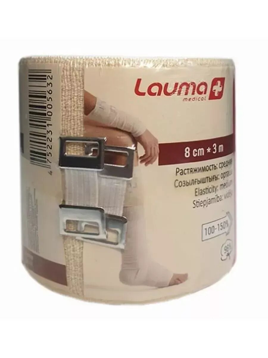 Картинки Lauma бинт эластичный модель 5 8смx3м средней растяжимости