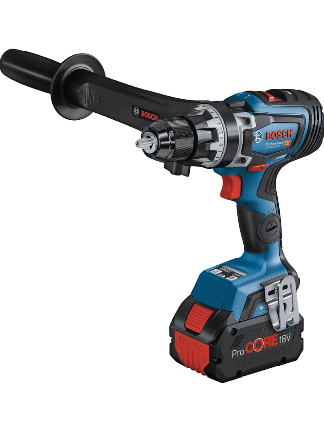 Аккумуляторная дрель-шуруповёрт BOSCH GSR 18V-150, 18В, 2 аккумулятора, быстрозажимной патрон