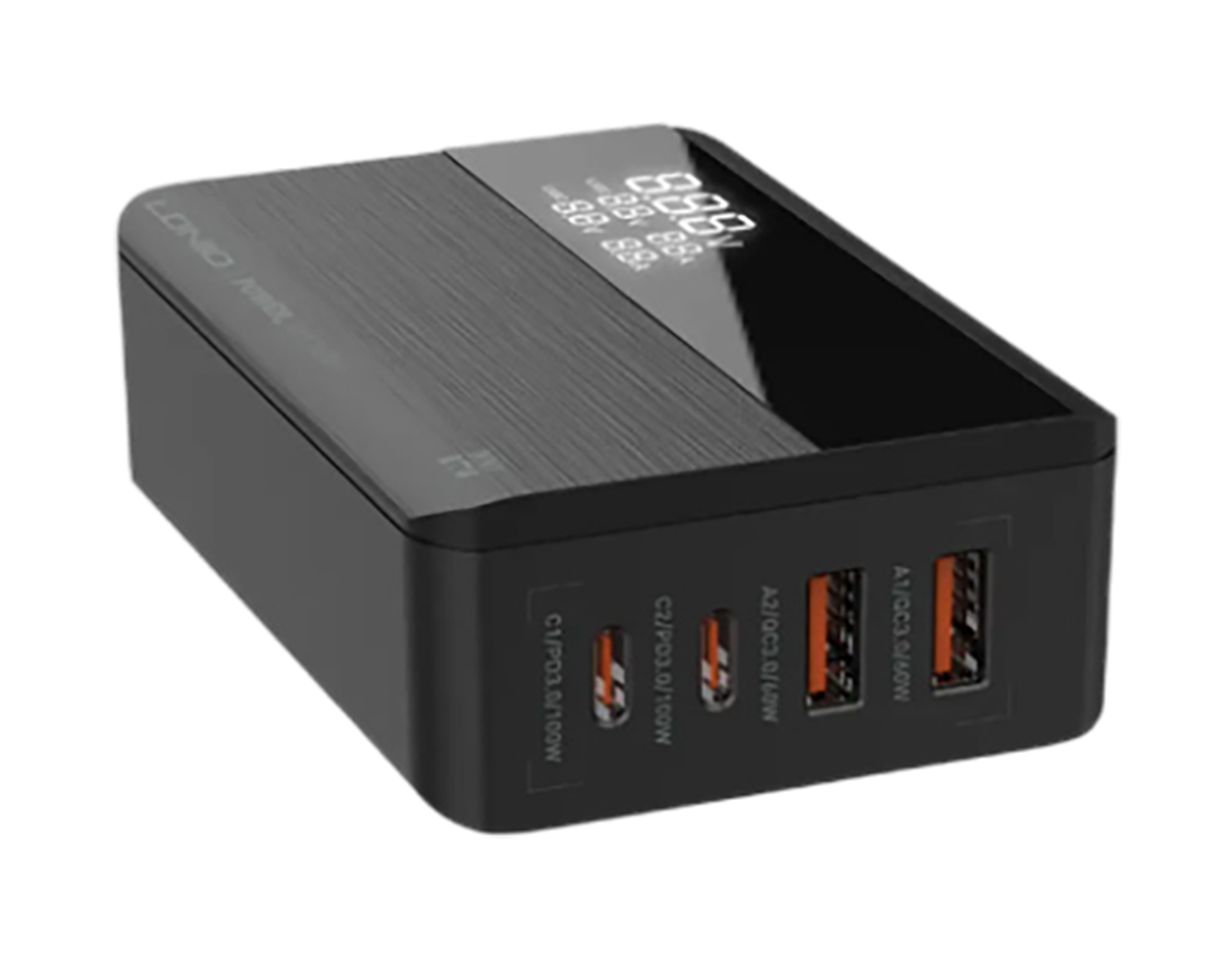 СЗУ LDNIO A4809C GAN Super Fast Charing 2xUSB-С 100W, 2xUSB-A 65W Black