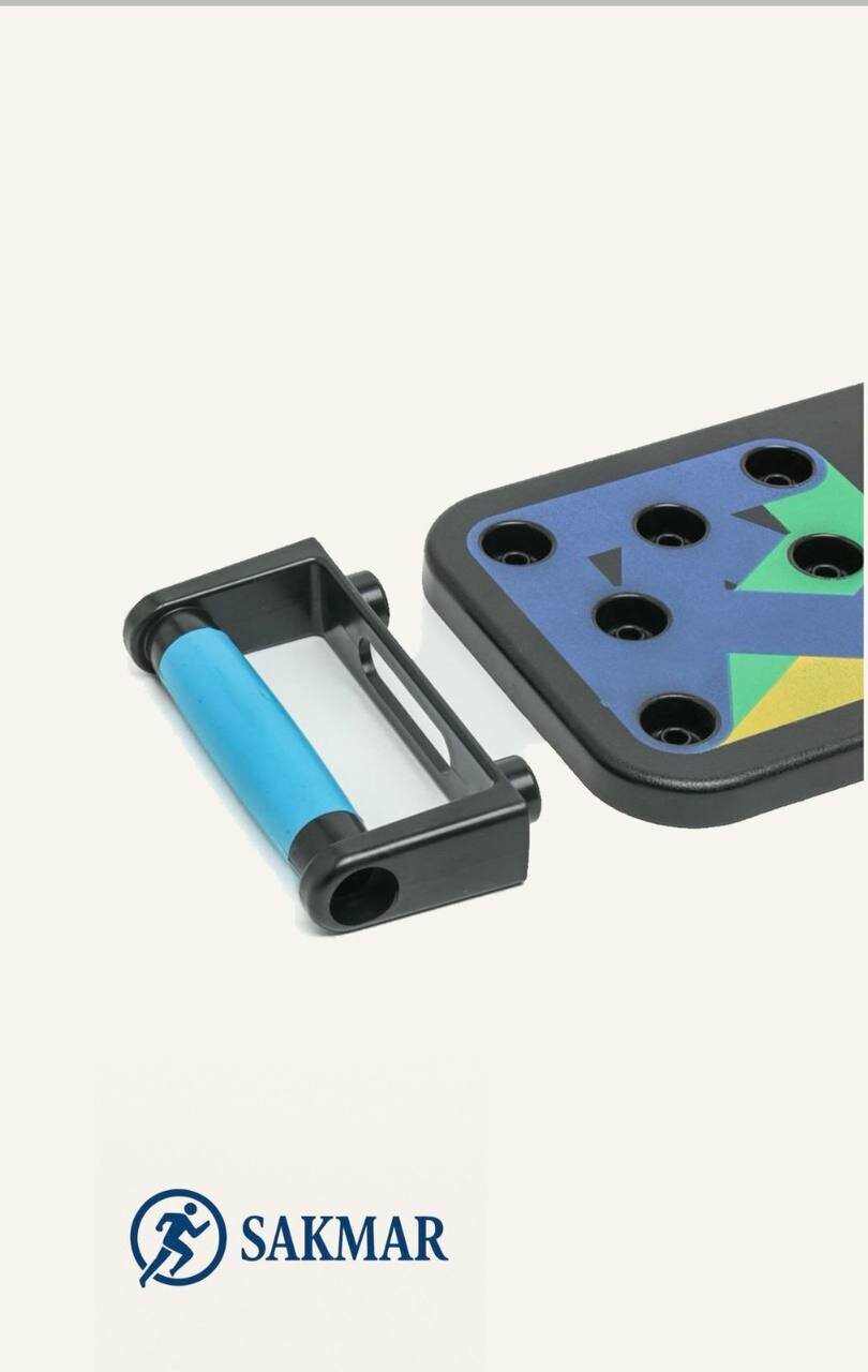 Платформа для отжиманий-JT006Т ренировка всего тела", упоры, поворотные, пластик, красная — фото 1