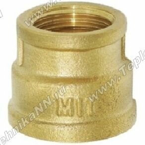 Муфта переходная 1 1/2 +1 1/4 латунь резьбовая (НЛ)