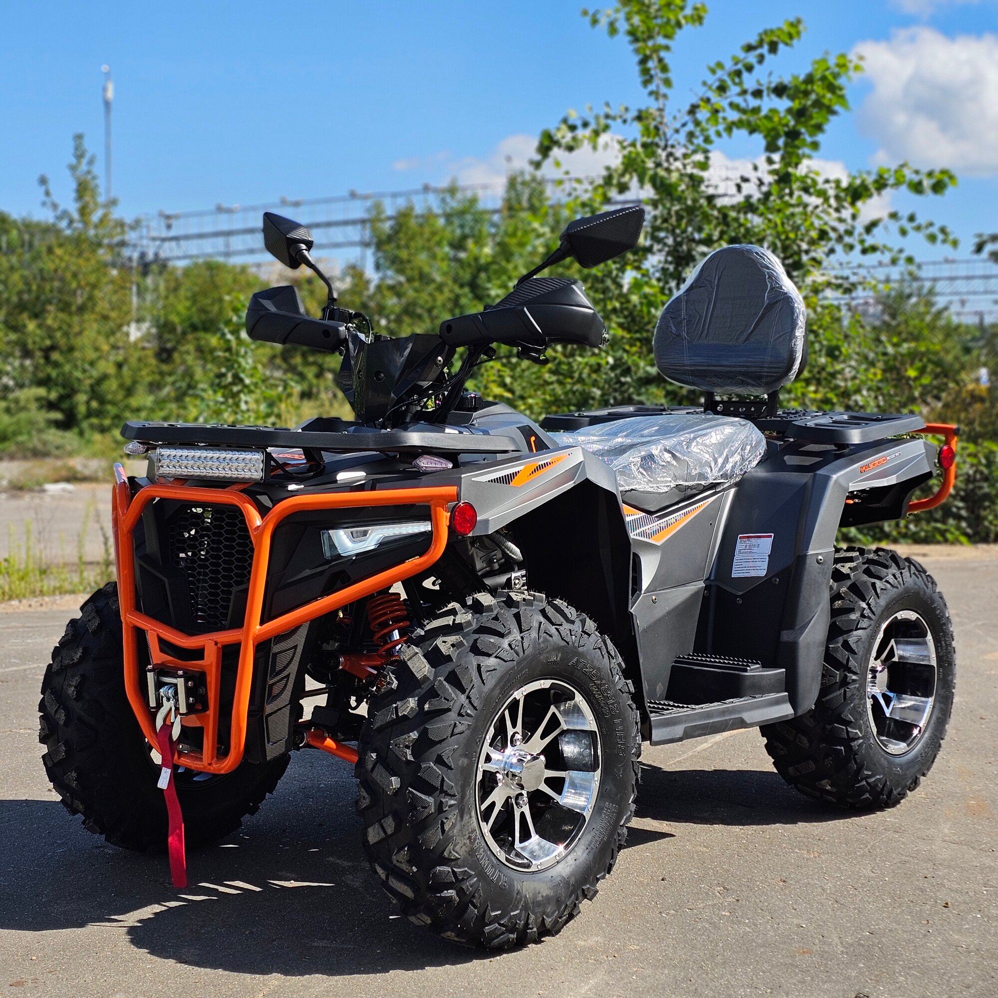 Квадроцикл бензиновый Kugoo K5 300СС (куб. см.), вариатор, колеса R12