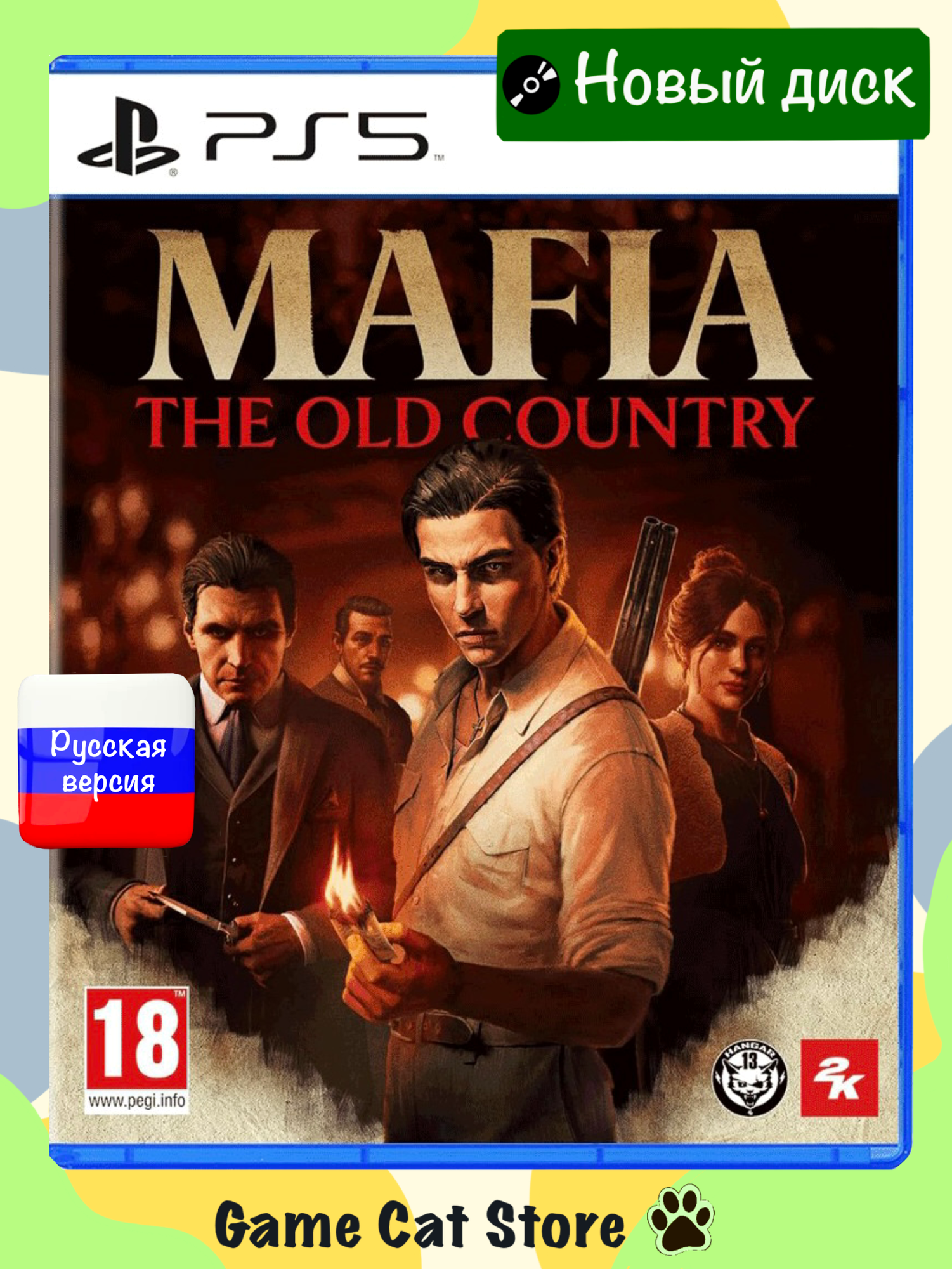 Диск с игрой Mafia: The Old Country для PS5 (PlayStation 5, Русская Версия)