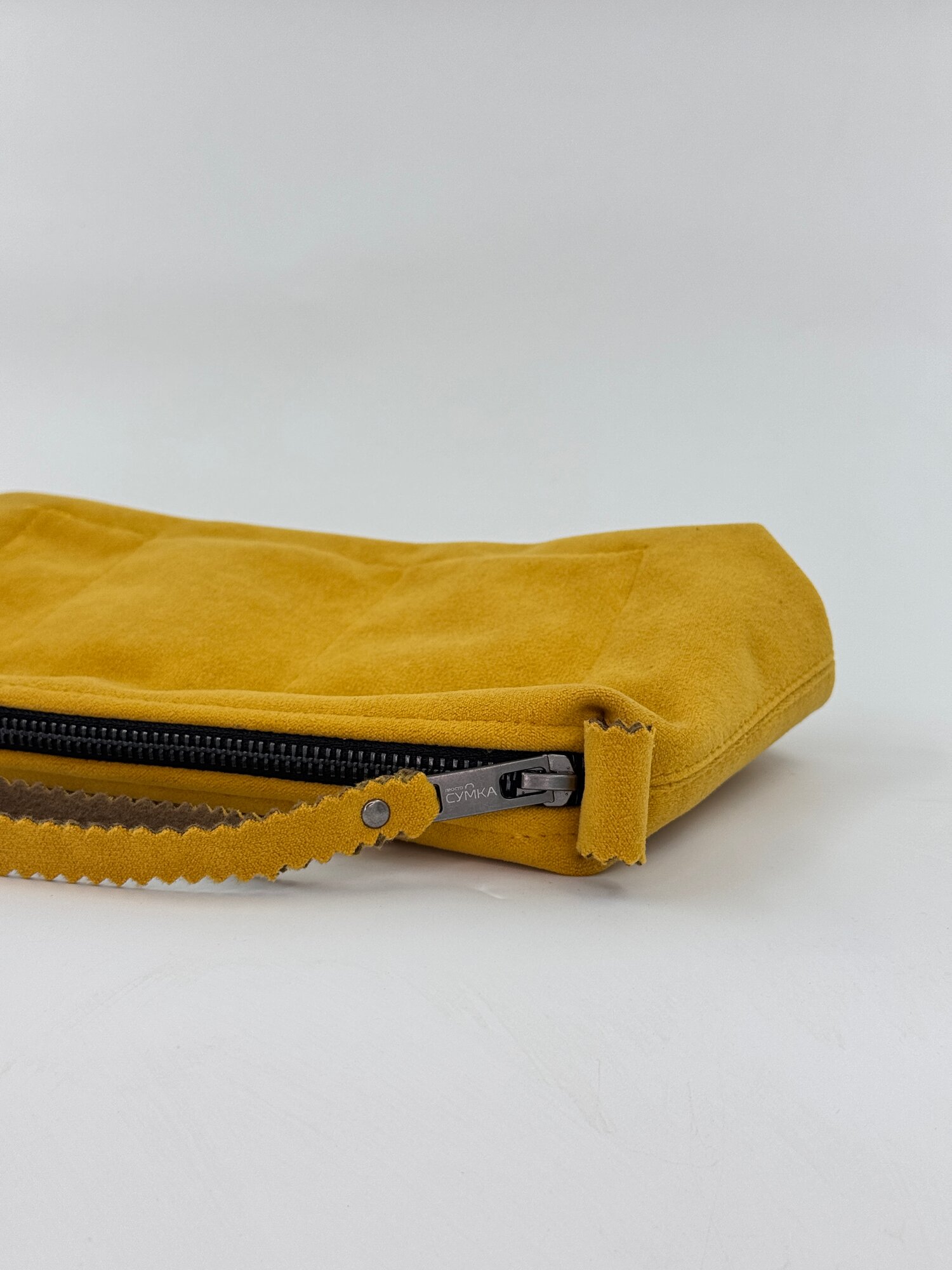 Косметичка ширина: 8 см., высота: 13 см., длина: 24 см., , горчичный — фото 1