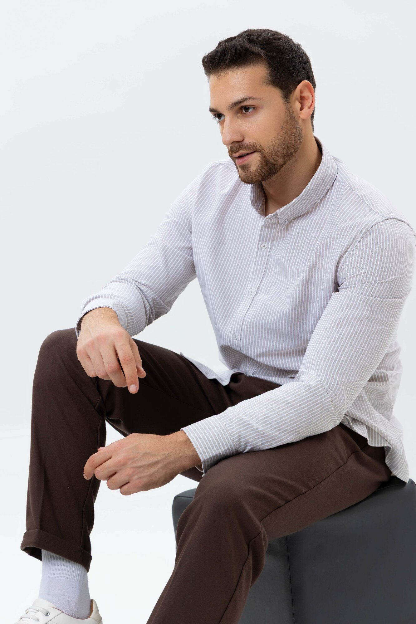 Брюки классические TERRA PRO, размер 36, brown — фото 1