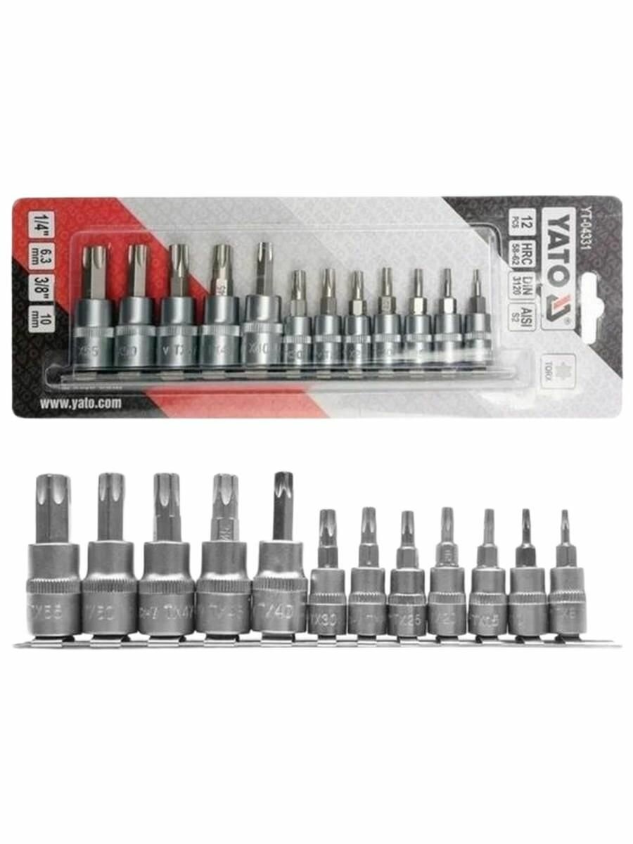 Набор головок-бит YATO TORX 1/4