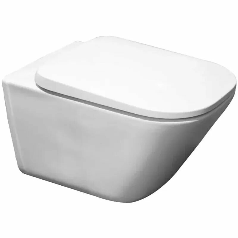 Унитаз подвесной Roca Gap Clean Rim (34647L000) безободковый, с микролифтом