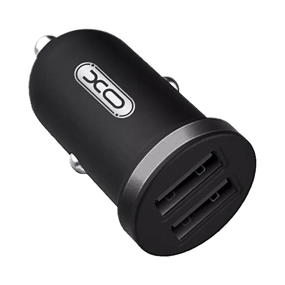 Автомобильное зарядное устройство XO CC18, 2xUSB, 3.1A, 12-24В, черный