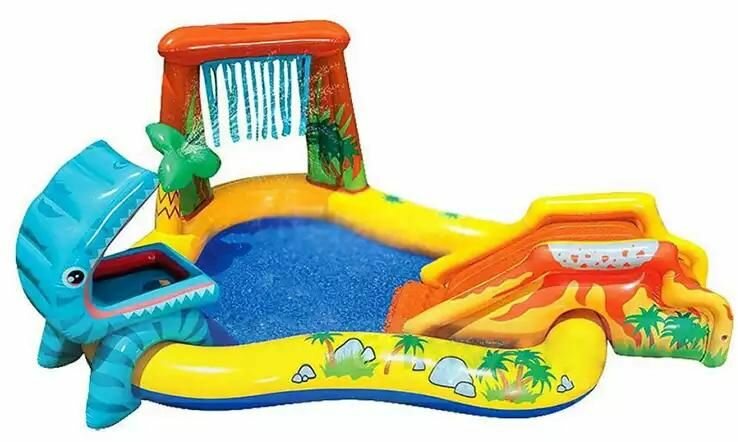 Игровой центр Intex "Динозавр", надувной, 249х191х109 см, от 3 лет