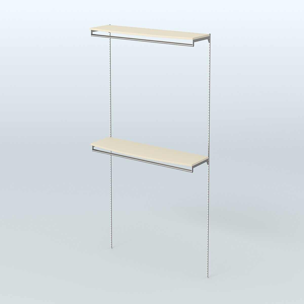 Модульная система Neo Fix №11 со сборными поручнями и закругленными полками ДСП 16 мм (1200 мм) Крем Вайс