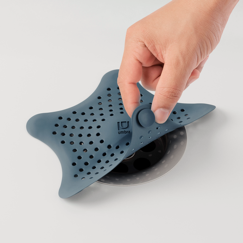 Изображение товара Фильтр для слива Umbra Starfish в форме морской звезды, серо-голубой