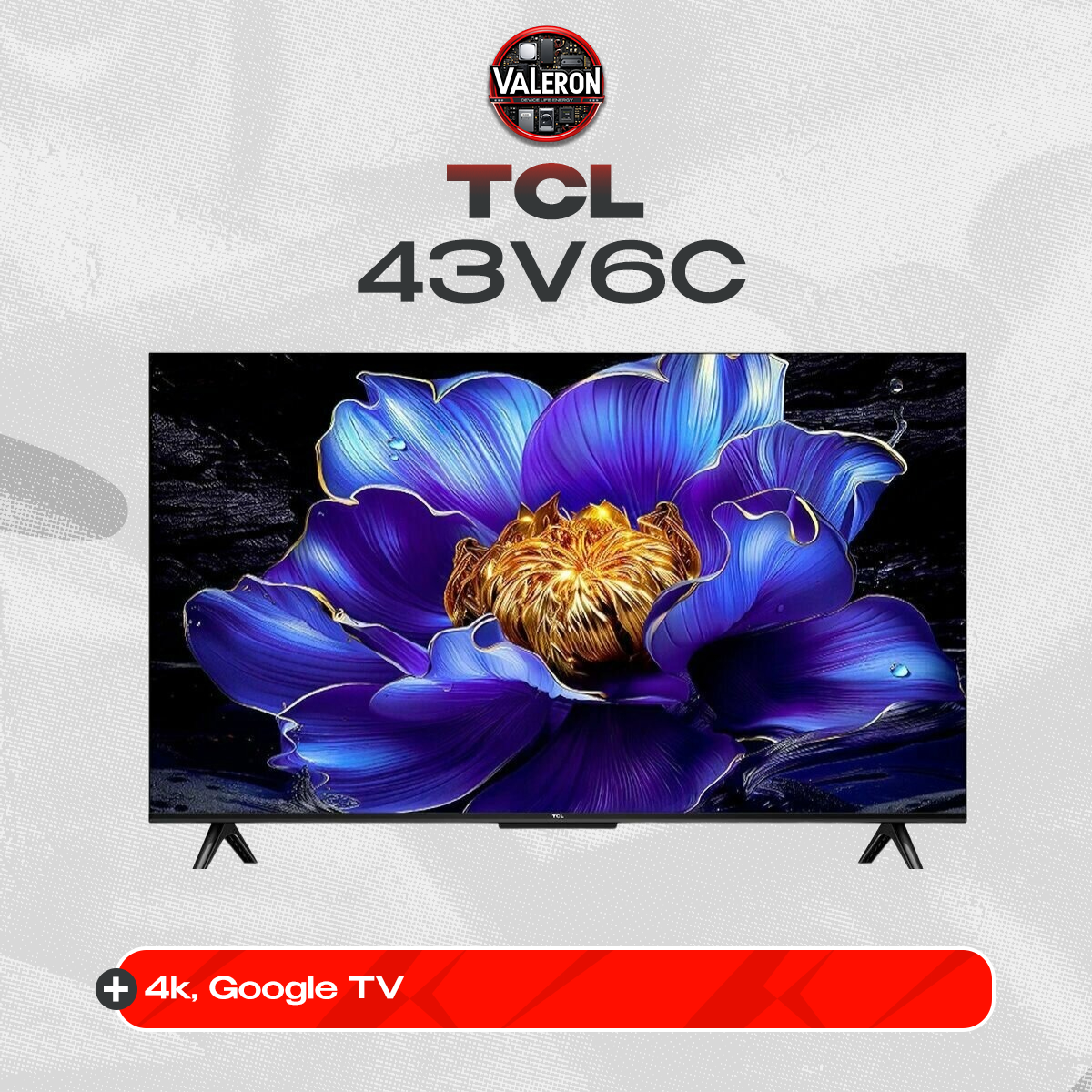 TCL 43" V6C 4K HDR Google TV