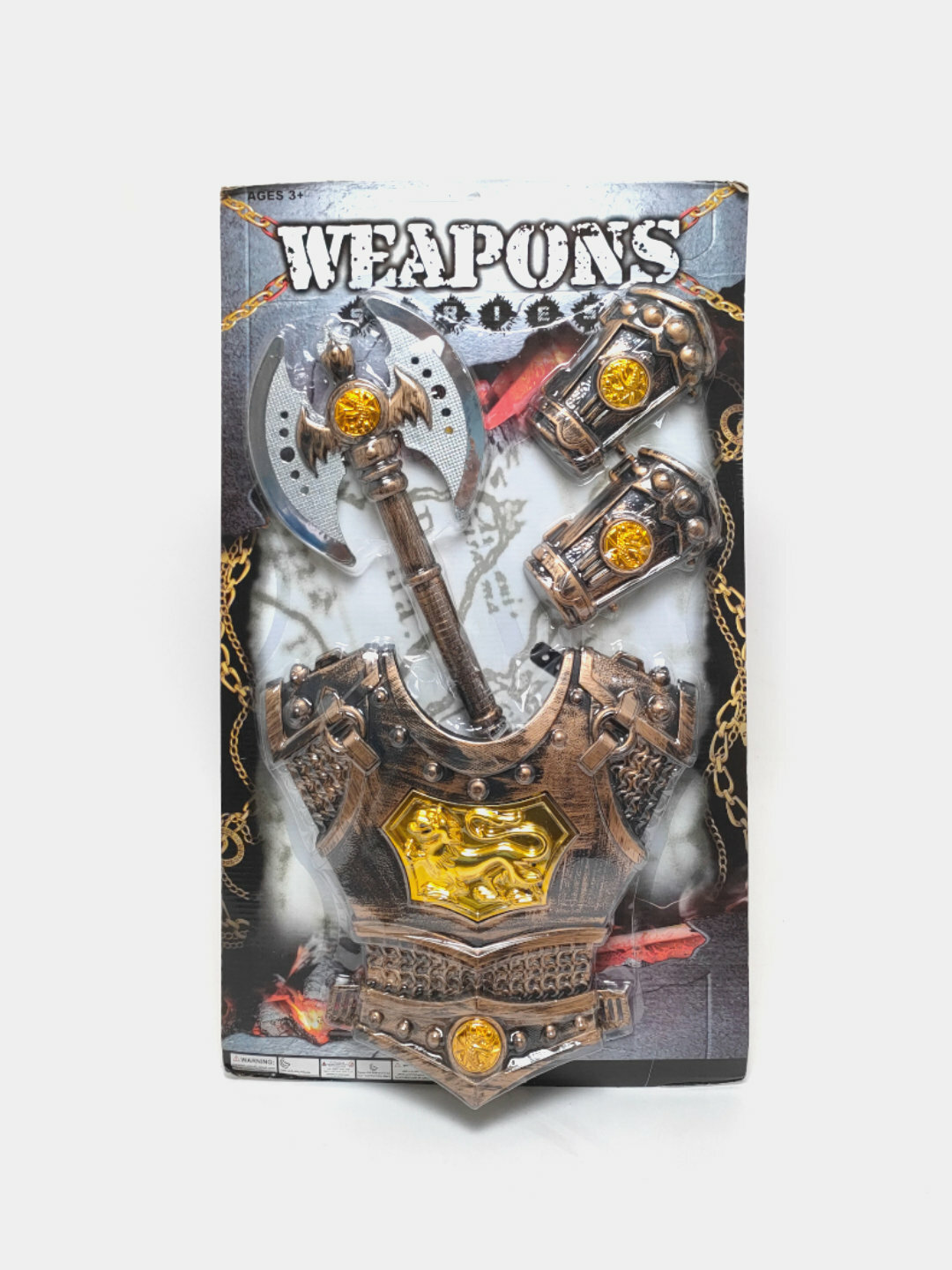 Костюм Воина с Молотом, Средневековые Доспехи для Мальчиков, Набор для Ролевых Игр Код. 11002