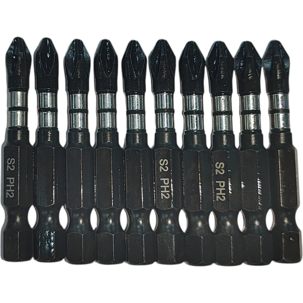 Inforce Биты ударные Impact PH2 50 мм 10 шт 11-01-375