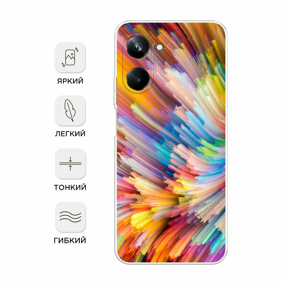 Чехол на Realme 10 Pro / Реалми 10 Про с принтом Абстракция 4 — фото 1