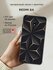 Чехол на Xiaomi Redmi 8A / Сяоми Редми 8А с принтом "Черные полигоны"
