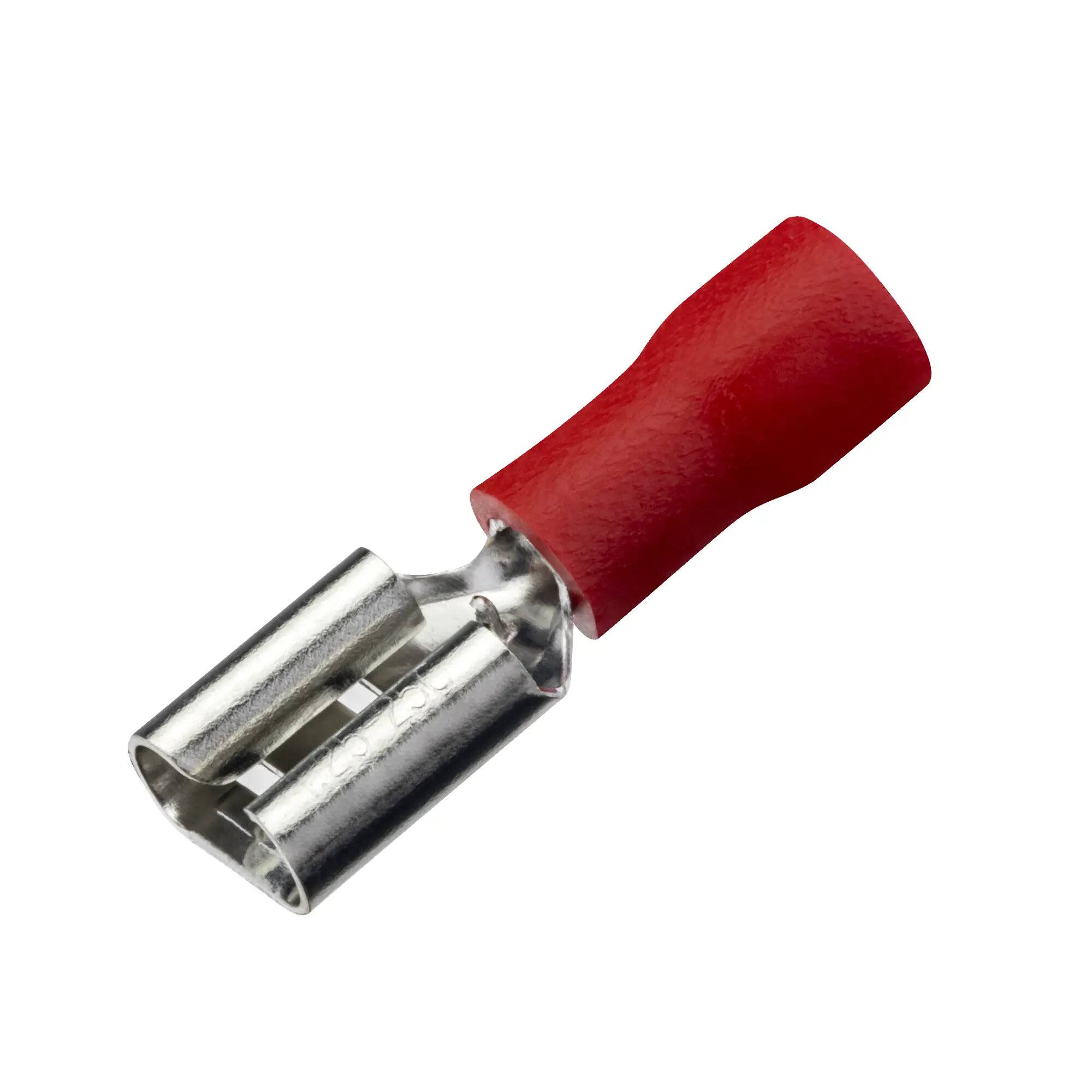 Разъем плоский изолированный мама Duwi РпИм 1.5-6.3 мм цвет красный 10 шт.