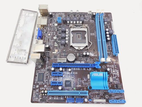 Изображение товара ASUS P8H61-M LE Rev 1.05 micro-ATX, Intel H61, 1155, 2 DDR3 DIMM (1066 - 1333 МГц), SATA 2: 3 Гбит/с х4