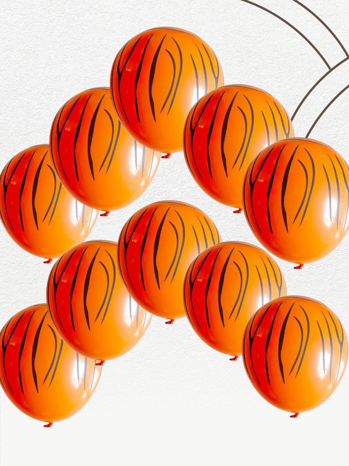 Шарики с красивым принтом зебры для праздников и украшения фотозон