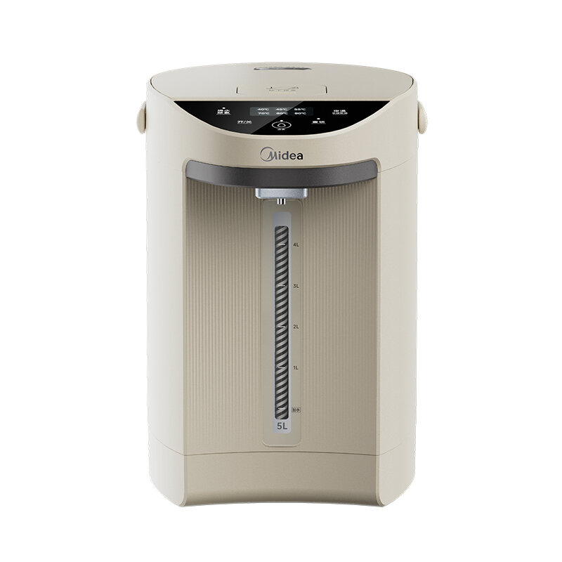 Электрический термопот Midea бежевый, 3 литра, автоматическое поддержание температуры, легкий и компактный