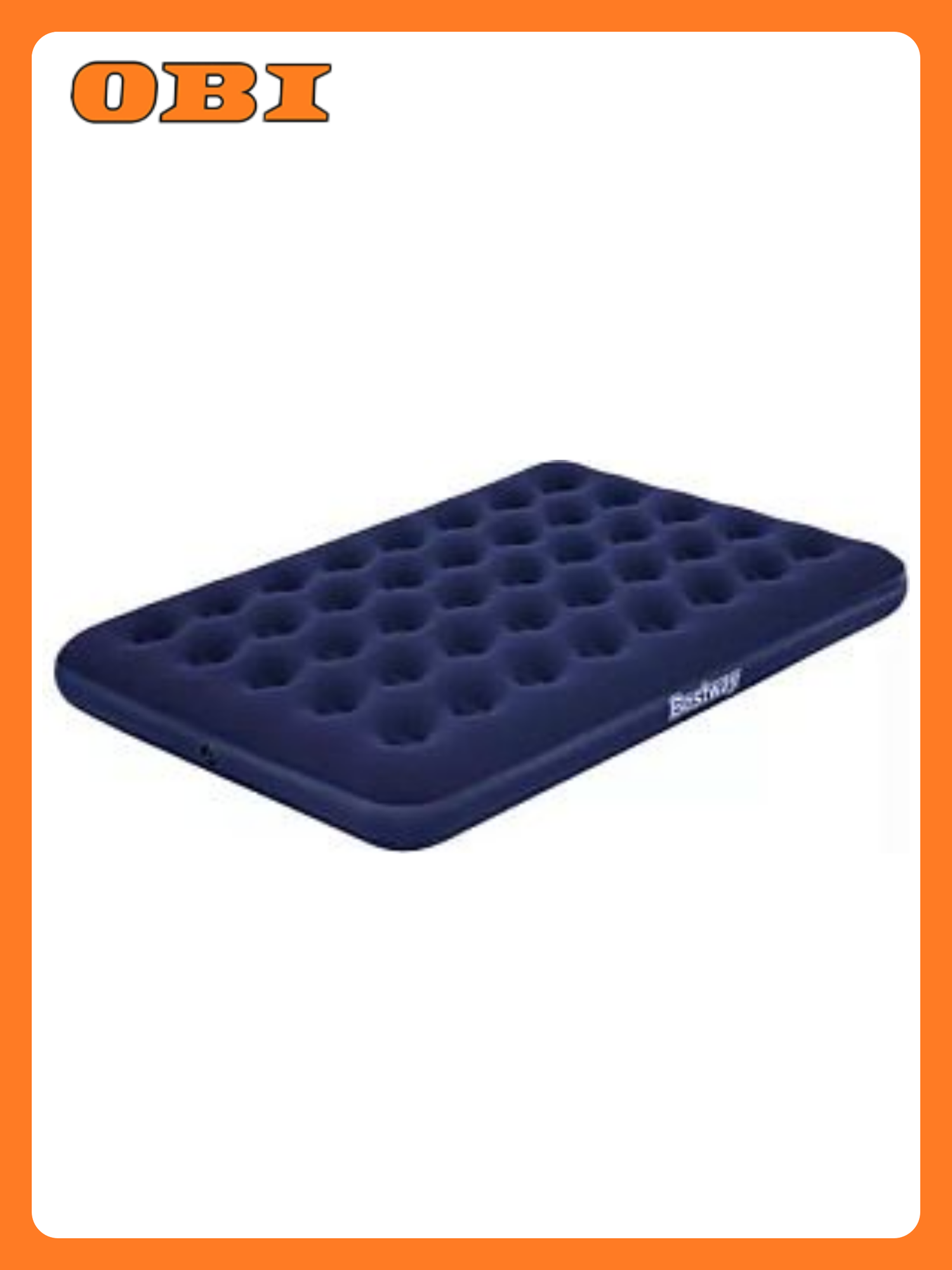 Матрас Bestway Double Flocked  191 см x 137 см x 22 см  синий  одноместный  без насоса