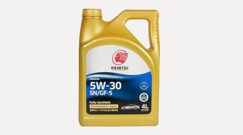 Изображение товара Масло моторное IDEMITSU FULLY-SYNTHETIC SN 5W30, для бензиновых двигателей 4л