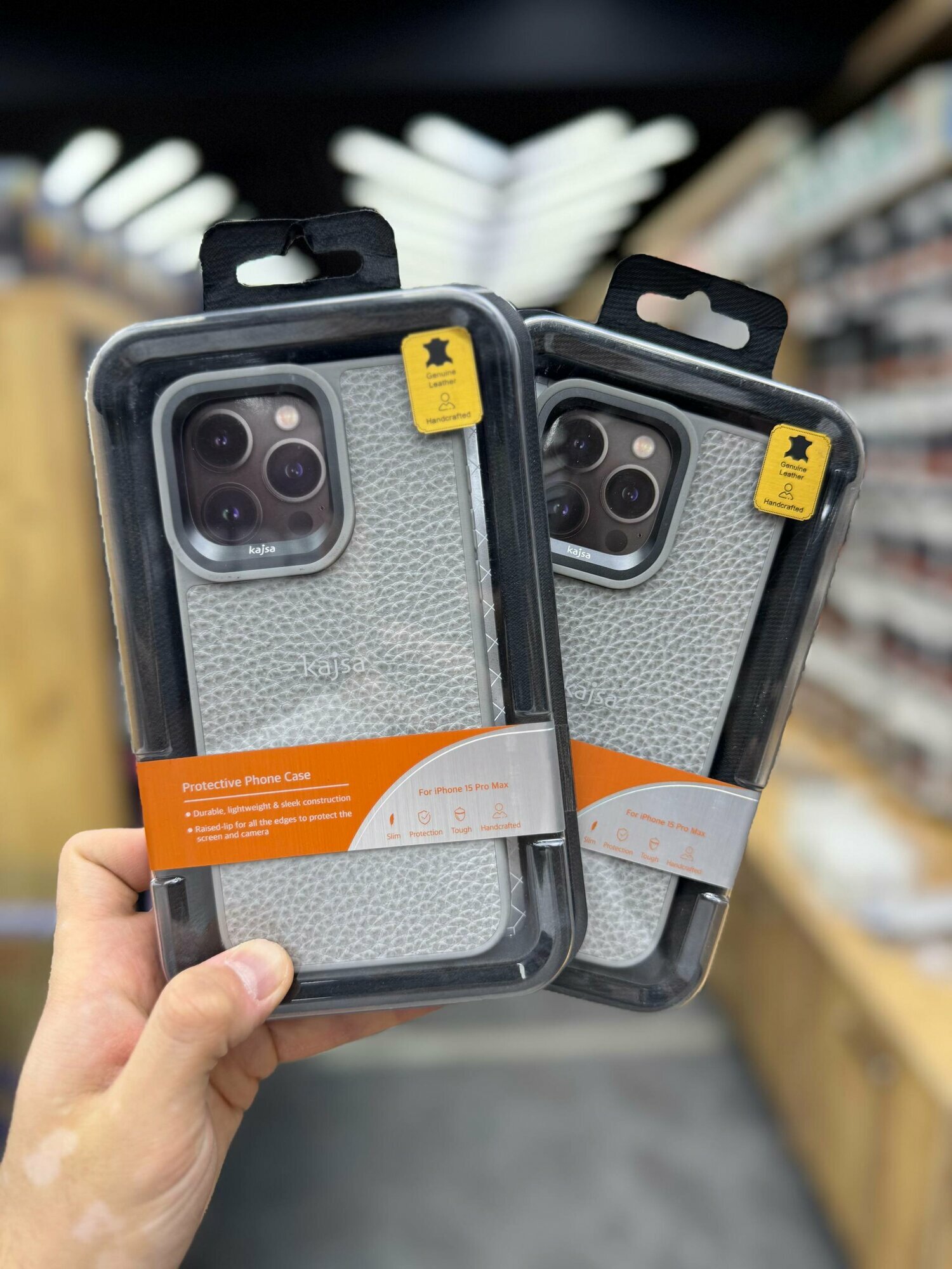 Чехол KAJSA противоударный для iPhone 15 Pro, защитный бампер, стильный дизайн, разноцветный