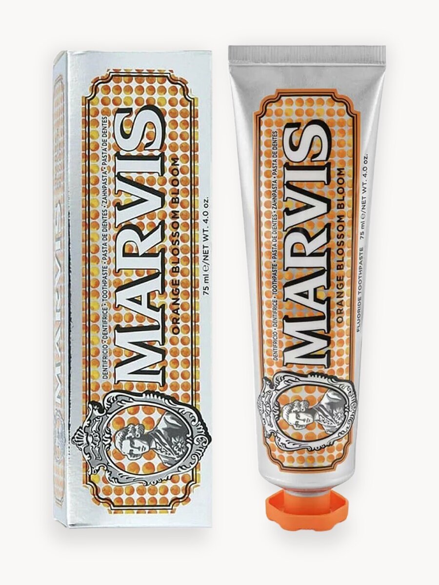 Зубная паста MARVIS ORANGE BLOSSOM BLOOM Цветки Апельсина, отбеливающая, 75 мл