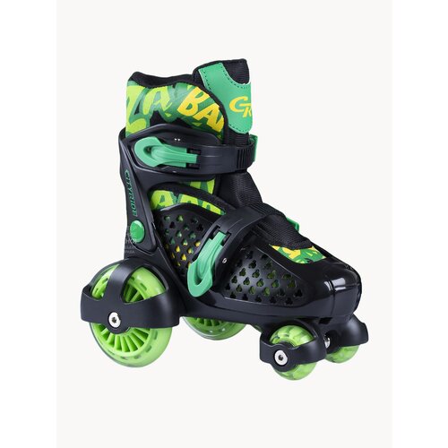 Набор CITYRIDE роликовые коньки-квады, шлем, защита, пластиковый мысок, колёса PU 80/40 мм, JB8800102/XS