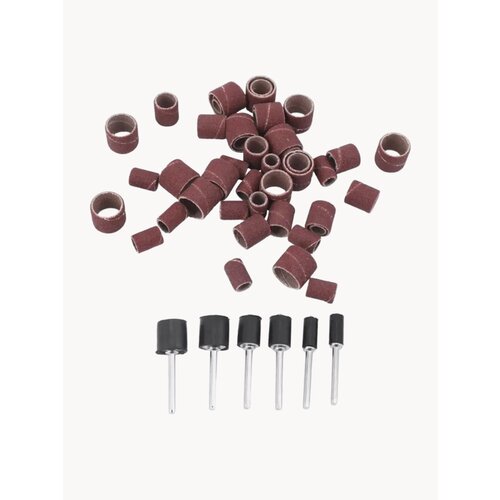 Набор шлифовальных барабанов с держателями для гравера 51 предмет Р120 410₽