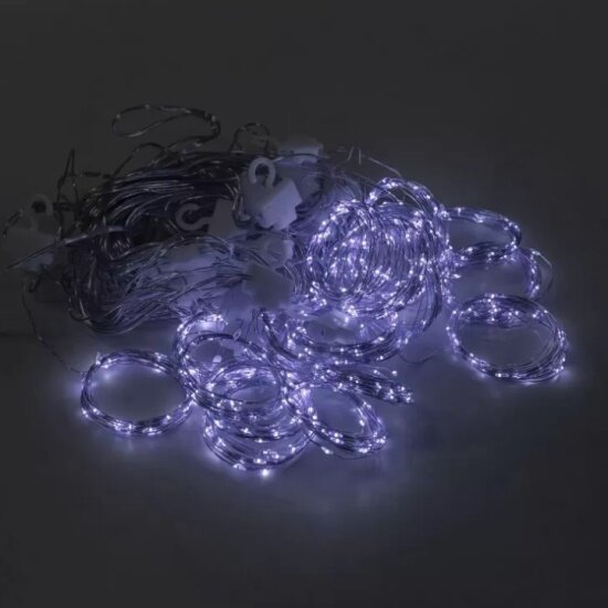 Светодиодная гирлянда Neon-night "Светодиодный дождь из Росы" 6х3 м, 600 белых светодиодов, питание от USB