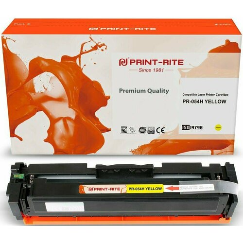 Картридж Print-Rite (PR-054H Yellow) картридж cactus cs c054m magenta для canon lbp 621cw 623cdw 641cw 643cdw