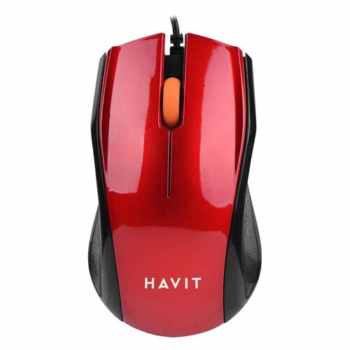 Мышь проводная Havit HV-MS689 Red проводная гарнитура havit h202d h202d