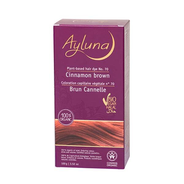 Растительная краска для волос №70 «Коричный коричневый» 100 гр, Ayluna (Аилуна)