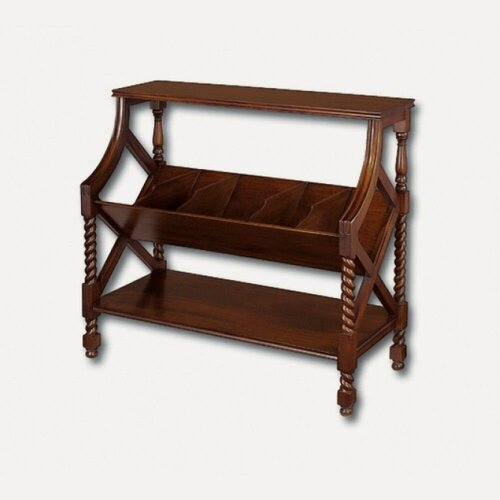 Изображение товара Большая стойка для газет и журналов от DOMKORLEONE из красного дерева (mahogany wood), цвет орех NAA (светло-коричневый)