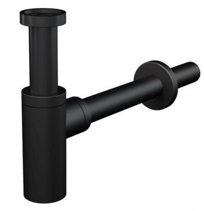 Alca Plast Alcaplast A400BLACK Сифон для раковины черный матовый выпуск 32