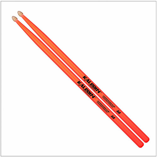 KALEDIN DRUMSTICKS 7KLHBOR5A Барабанные палочки 5A ORANGE, флуорисцентные