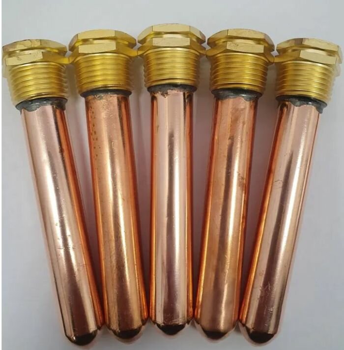 Гильза погружная медная