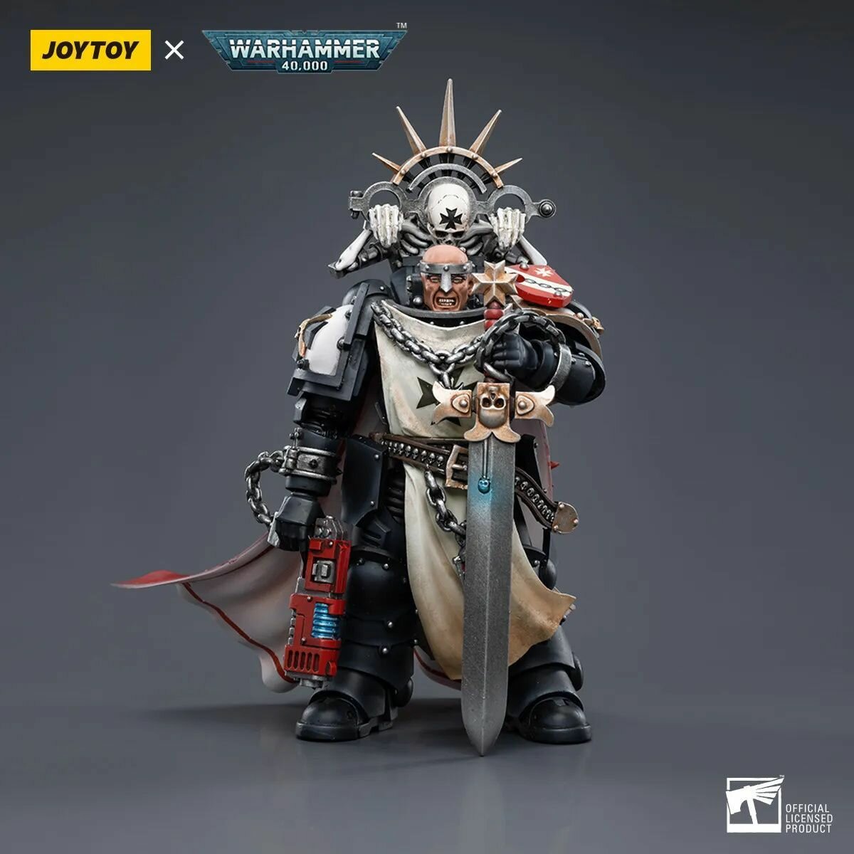 JOYTOY Боевой молот 40k 1:18 Маршал Черных Храмовников Примарис Меч Братьев и Чемпион Императоров -hj