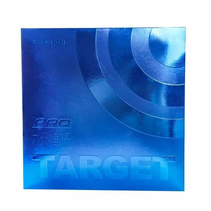 Накладка SANWEI TARGET BLUE Провинциальная команда national 40гр чёрная на ракетки для настольного тенниса.