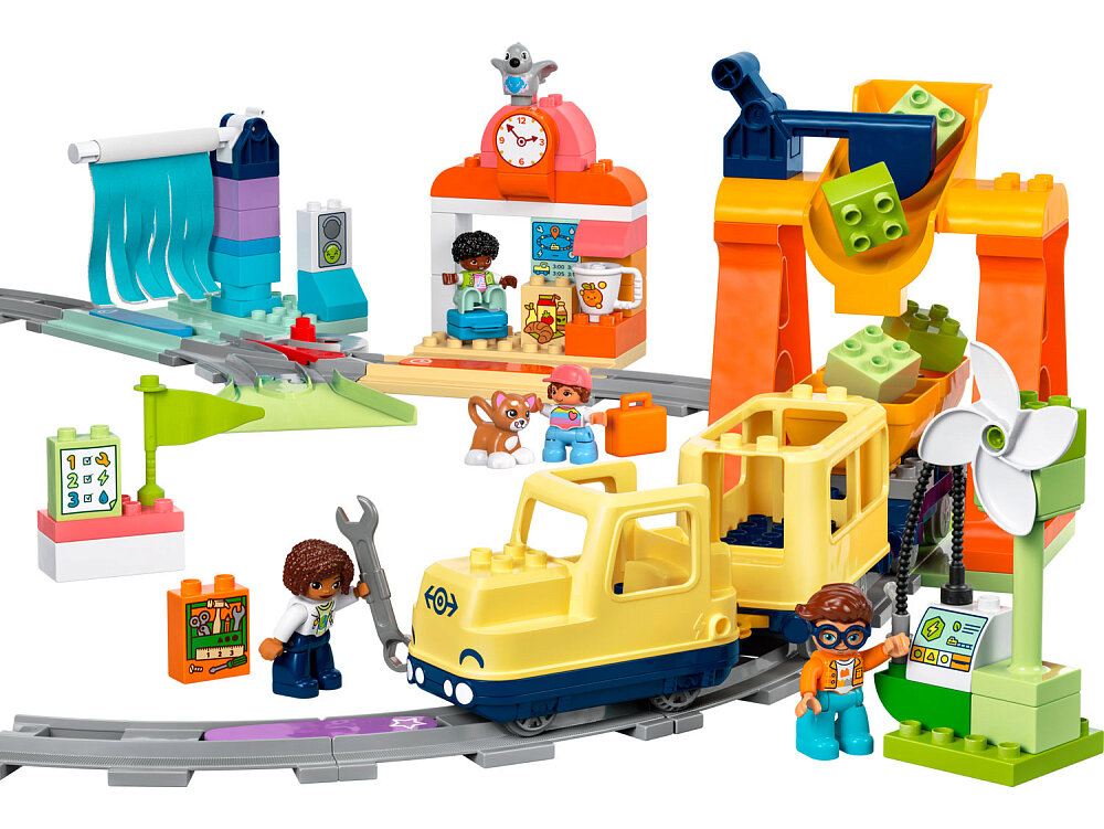 Конструктор LEGO DUPLO 10428 Конструктор Большой интерактивный общественный поезд