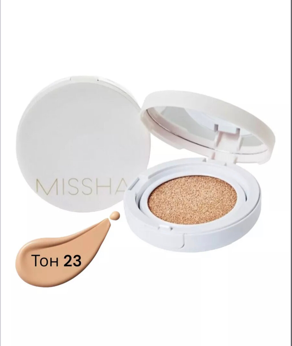 Тональный кушон MISSHA Magic Cushion Moist Up с увлажняющим эффектом. Тон 23, 15 г